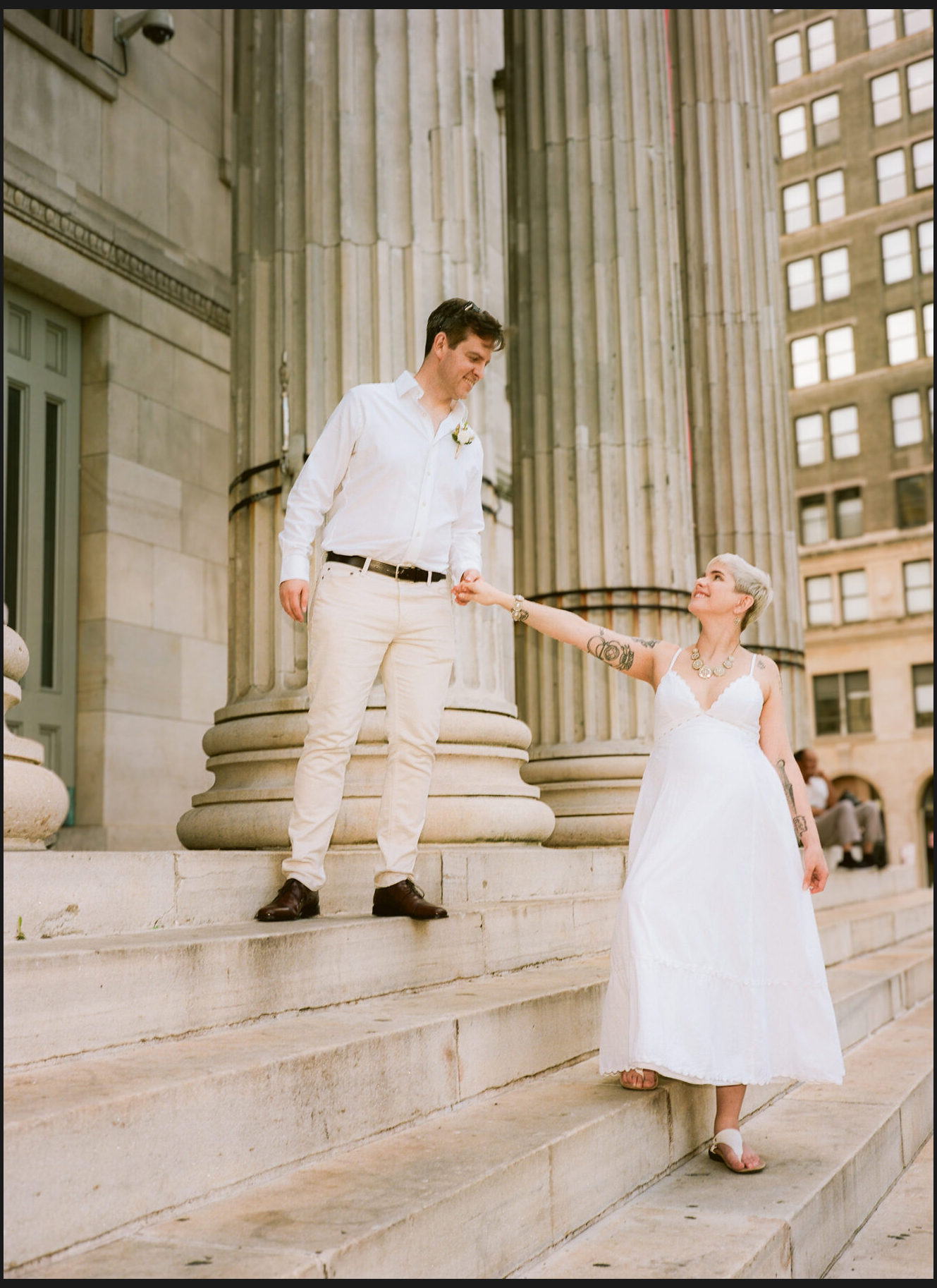 Brooklyn City Hall elopement, captured on film by Lana Dubkova, photo 31