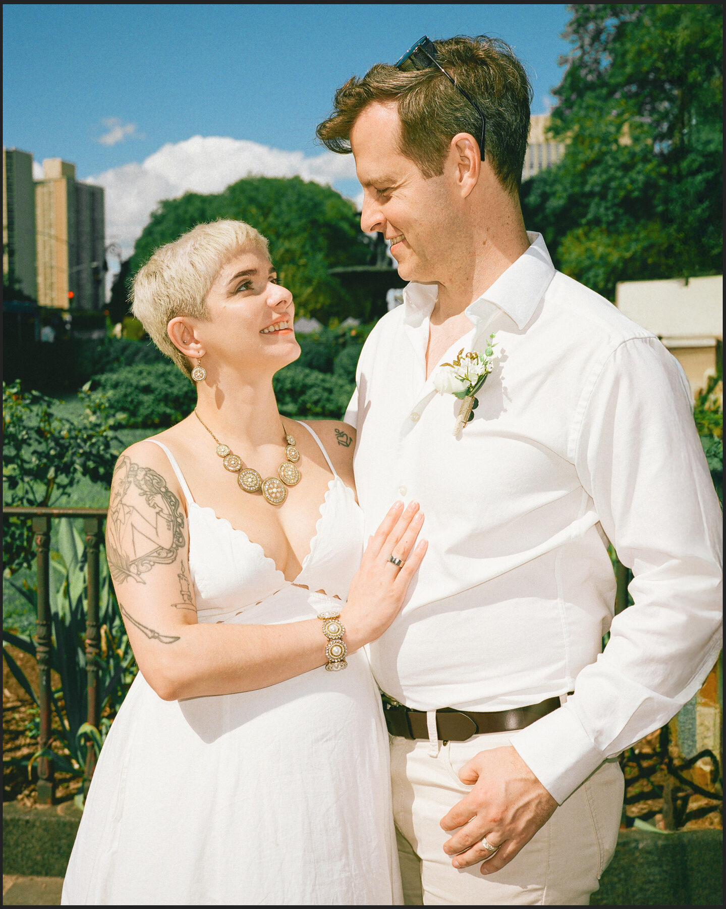 Brooklyn City Hall elopement, captured on film by Lana Dubkova, photo 42